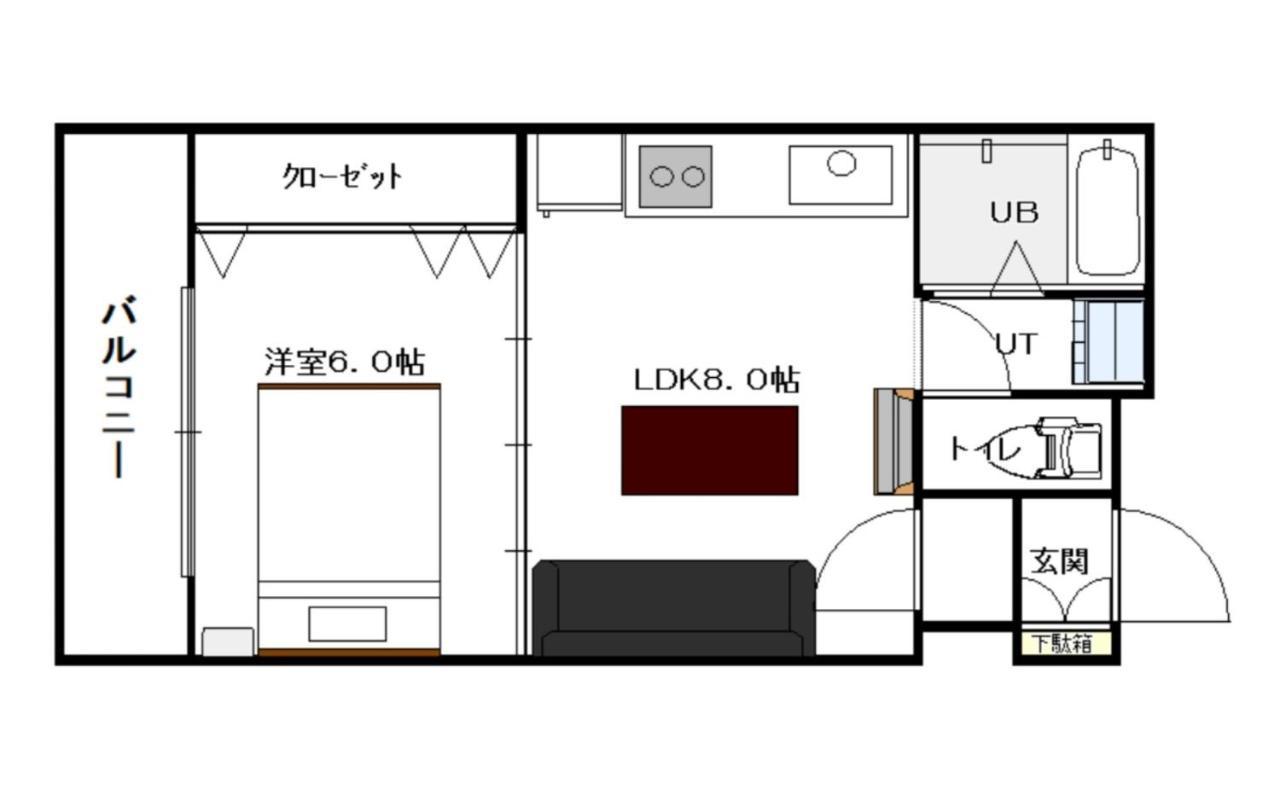 新規open！サービスアパ―トメントsapporo中島公園302 Apartment ภายนอก รูปภาพ